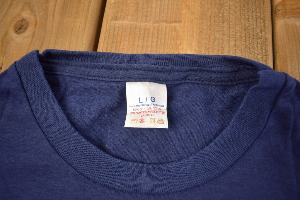 Vintage 1970s Deadstock Mr. Brief Blank Navy T Shirt