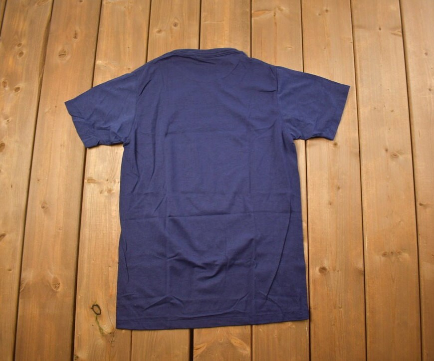 Vintage 1970s Deadstock Mr. Brief Blank Navy T Shirt