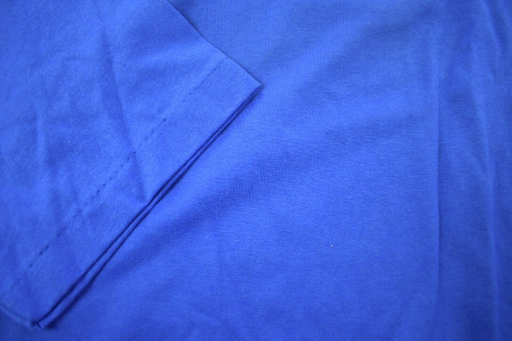 Vintage 1970s Deadstock Blank Blue T Shirt