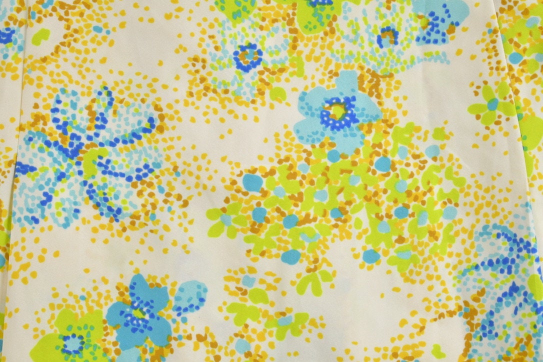 Vintage 1960s Floral Sleeveless Dress