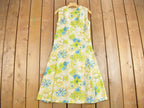 Vintage 1960s Floral Sleeveless Dress
