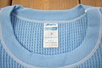 Vintage 1970s Deadstock Atlantic Sanfor Knit Thermal Blue T Shirt