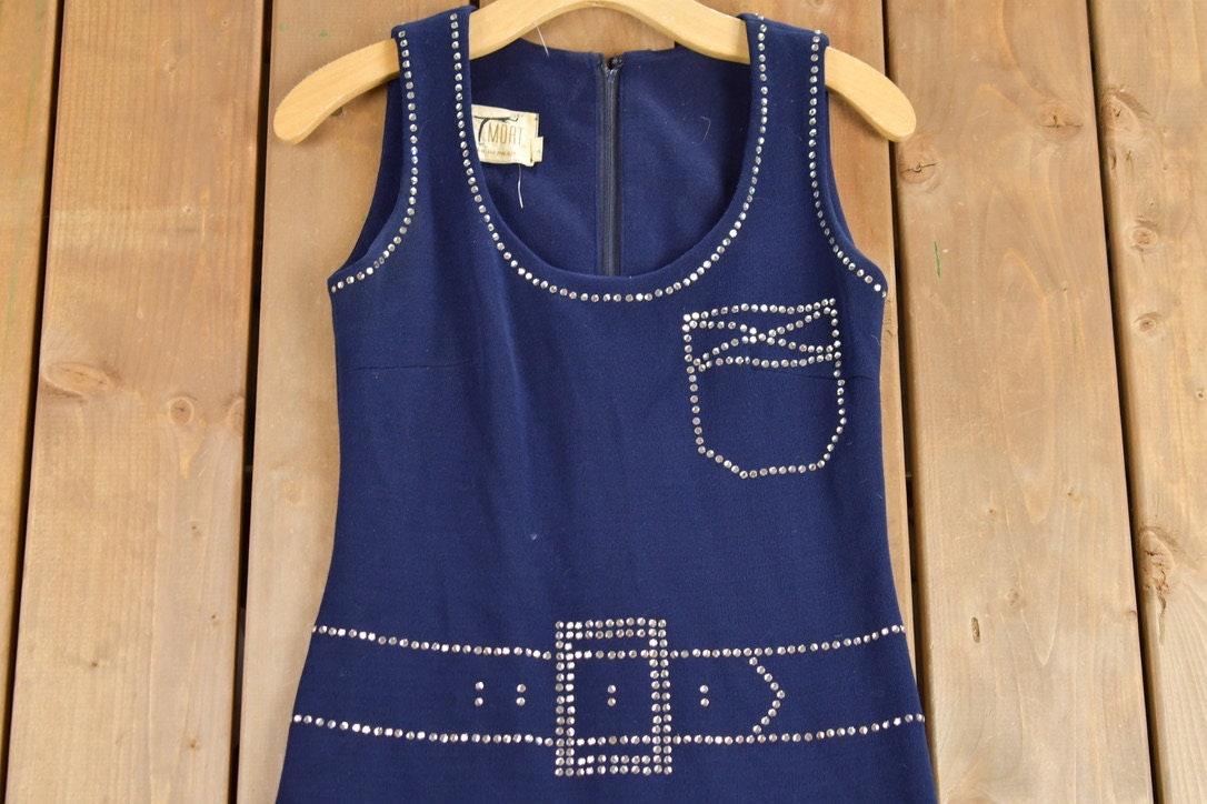 Vintage 1960s Tromp L'oeil Mr Mort Dress
