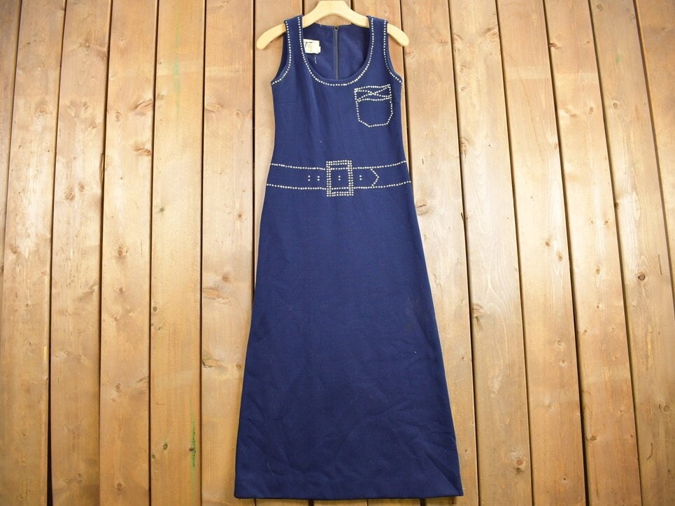 Vintage 1960s Tromp L'oeil Mr Mort Dress