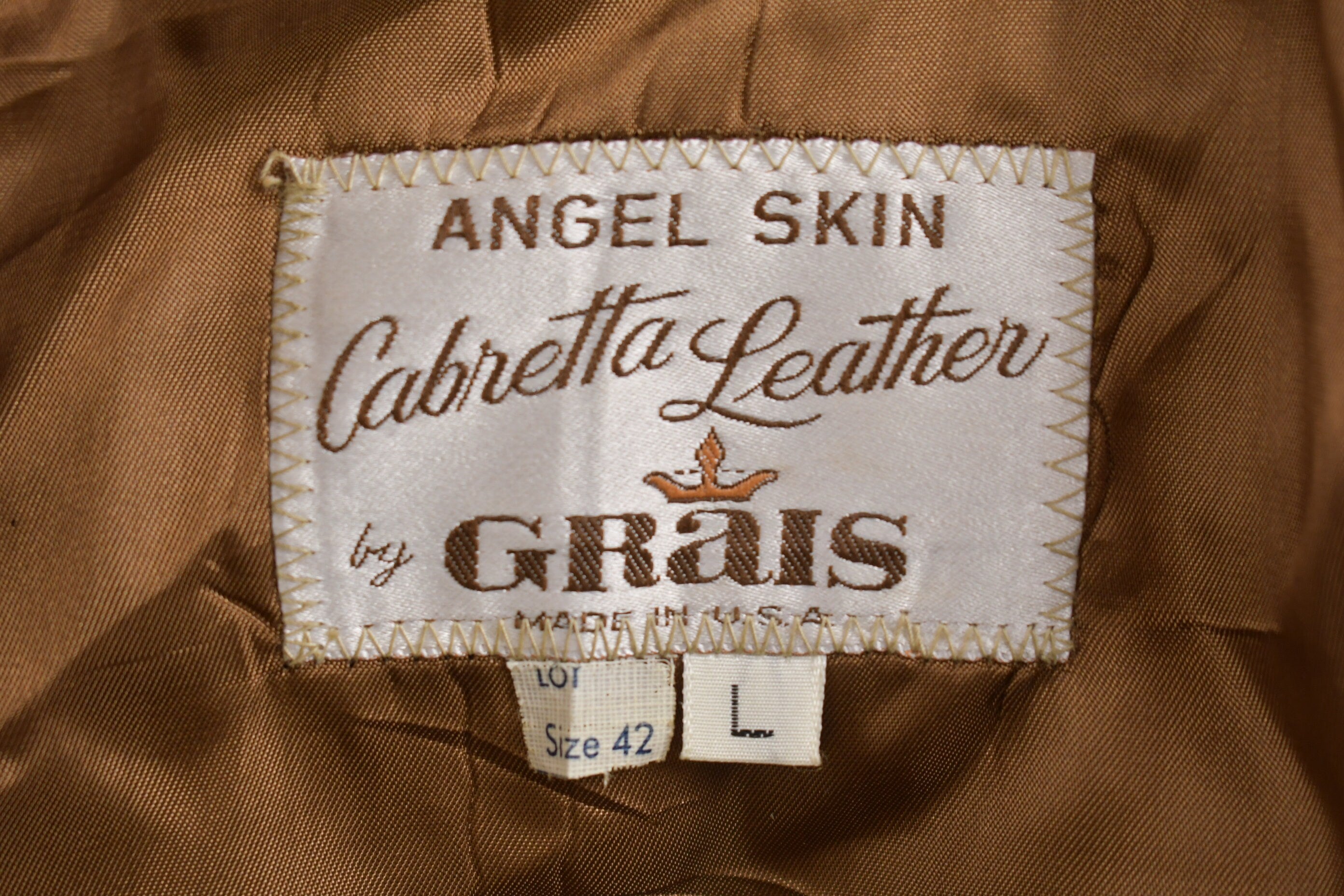 Vintage 1970s Angel Skin Cabretta Leather Full Length Coat