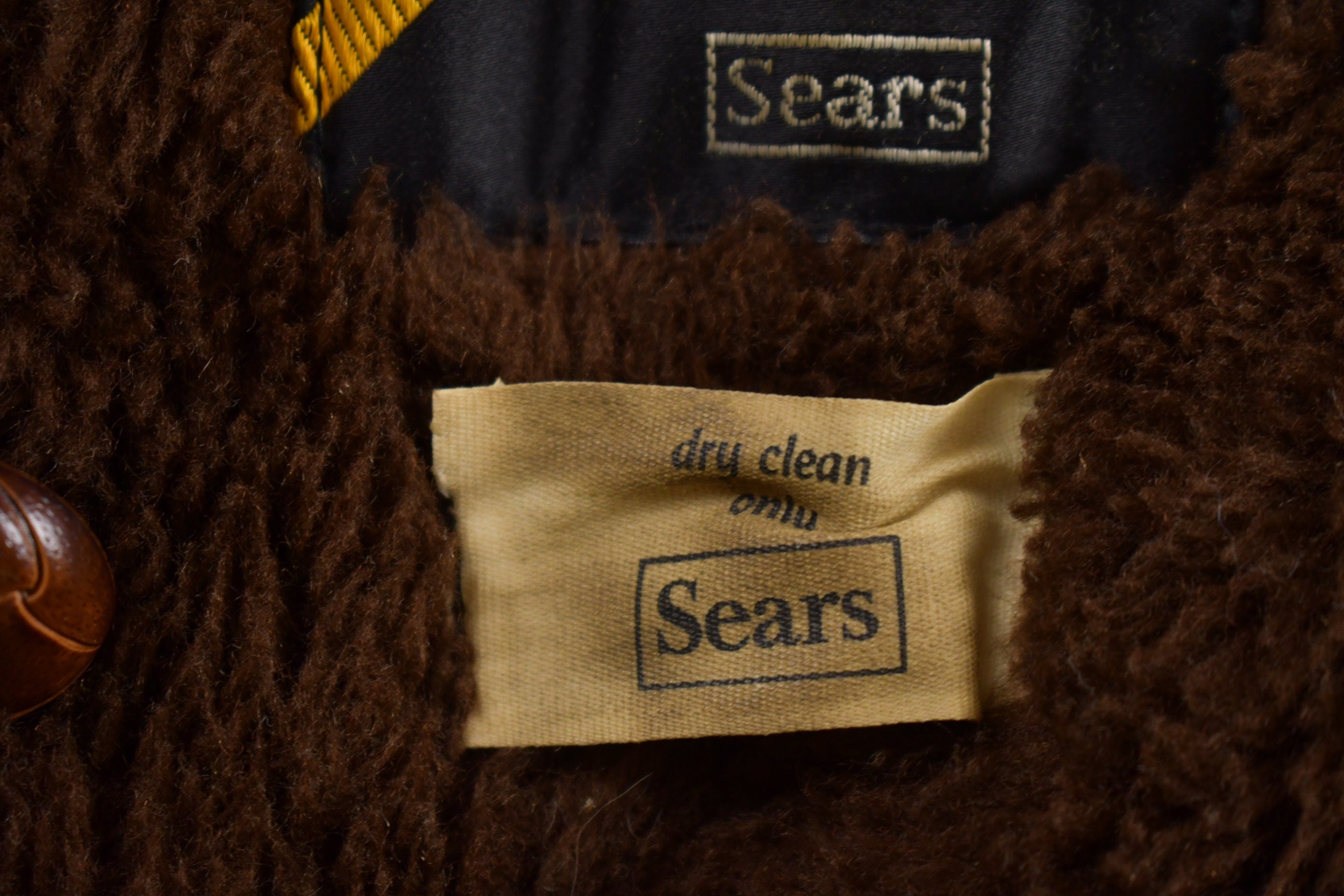 Vintage 1970s Sears Corduroy Lined Jacket