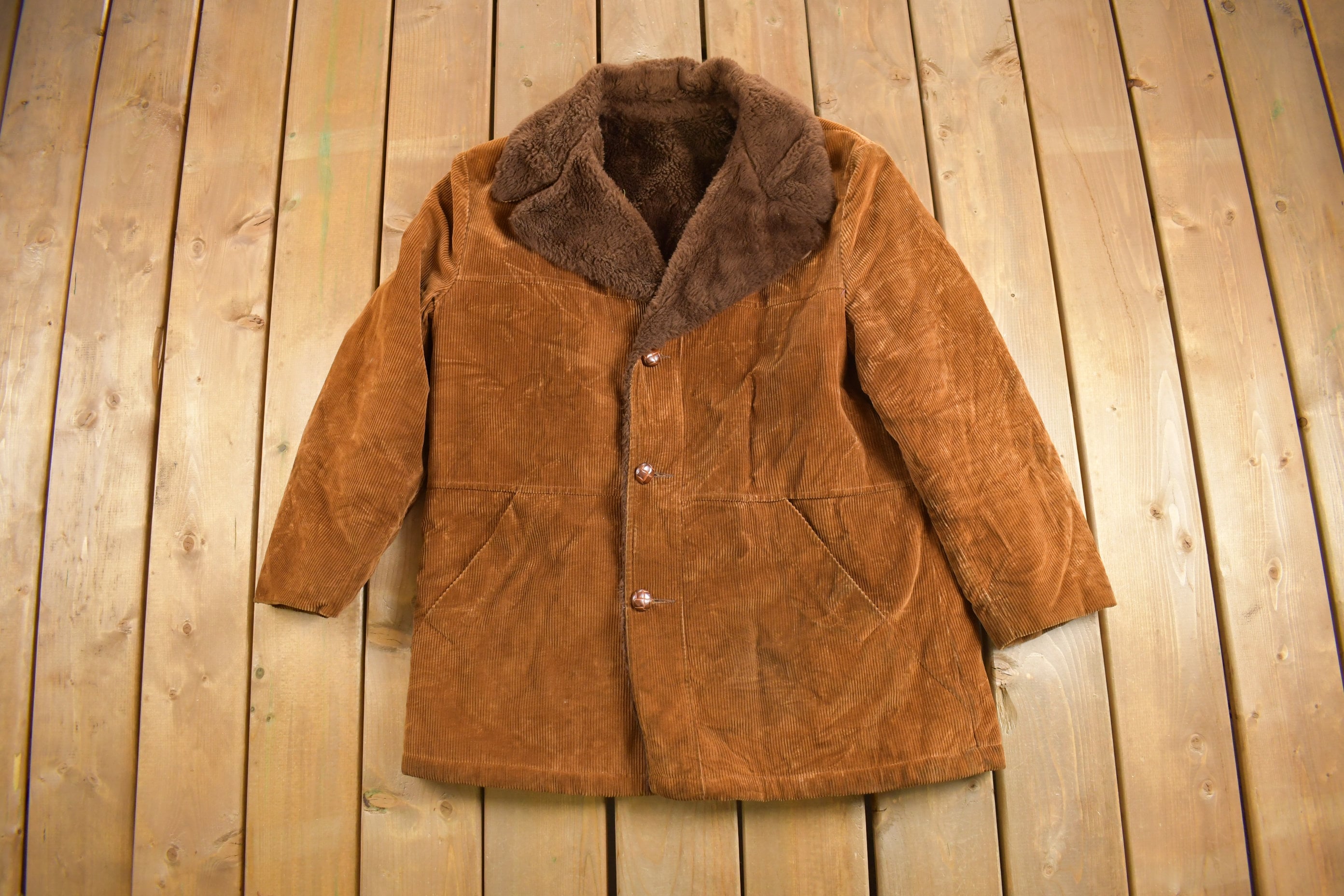 Vintage 1970s Sears Corduroy Lined Jacket