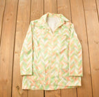 Vintage 1970s Buttonless Abstract Pattern Shirt