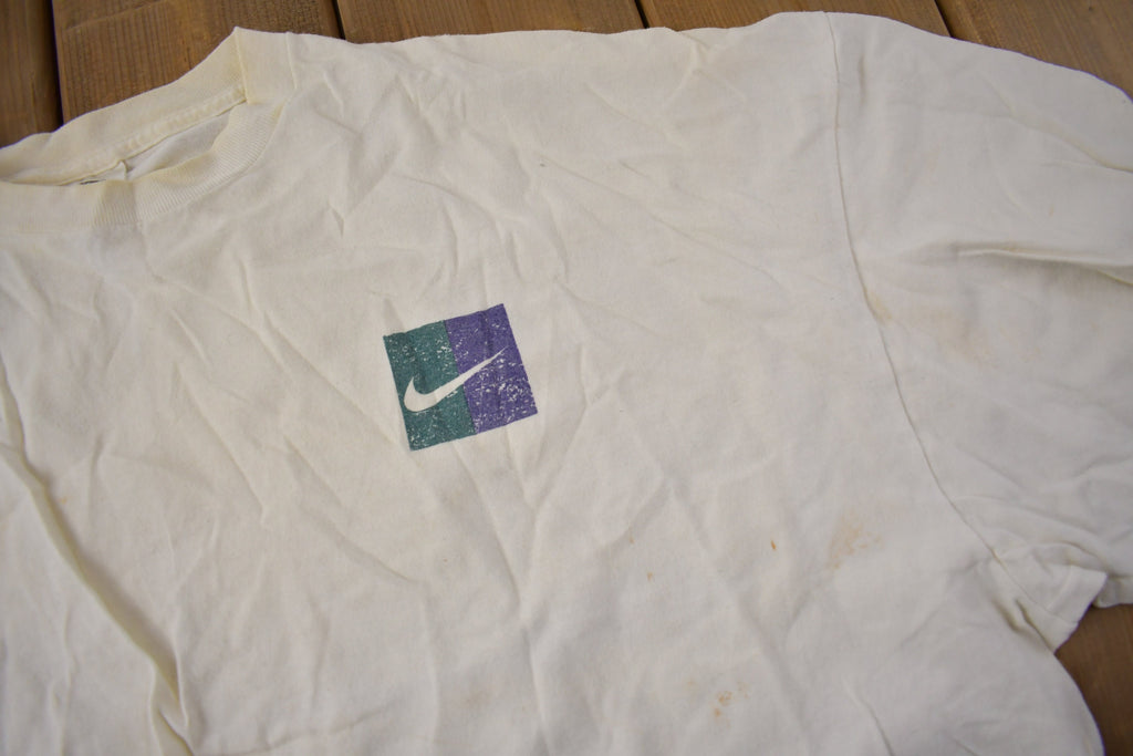 Vintage 1990s Nike Just Do It Graphic Cropped T Shirt
