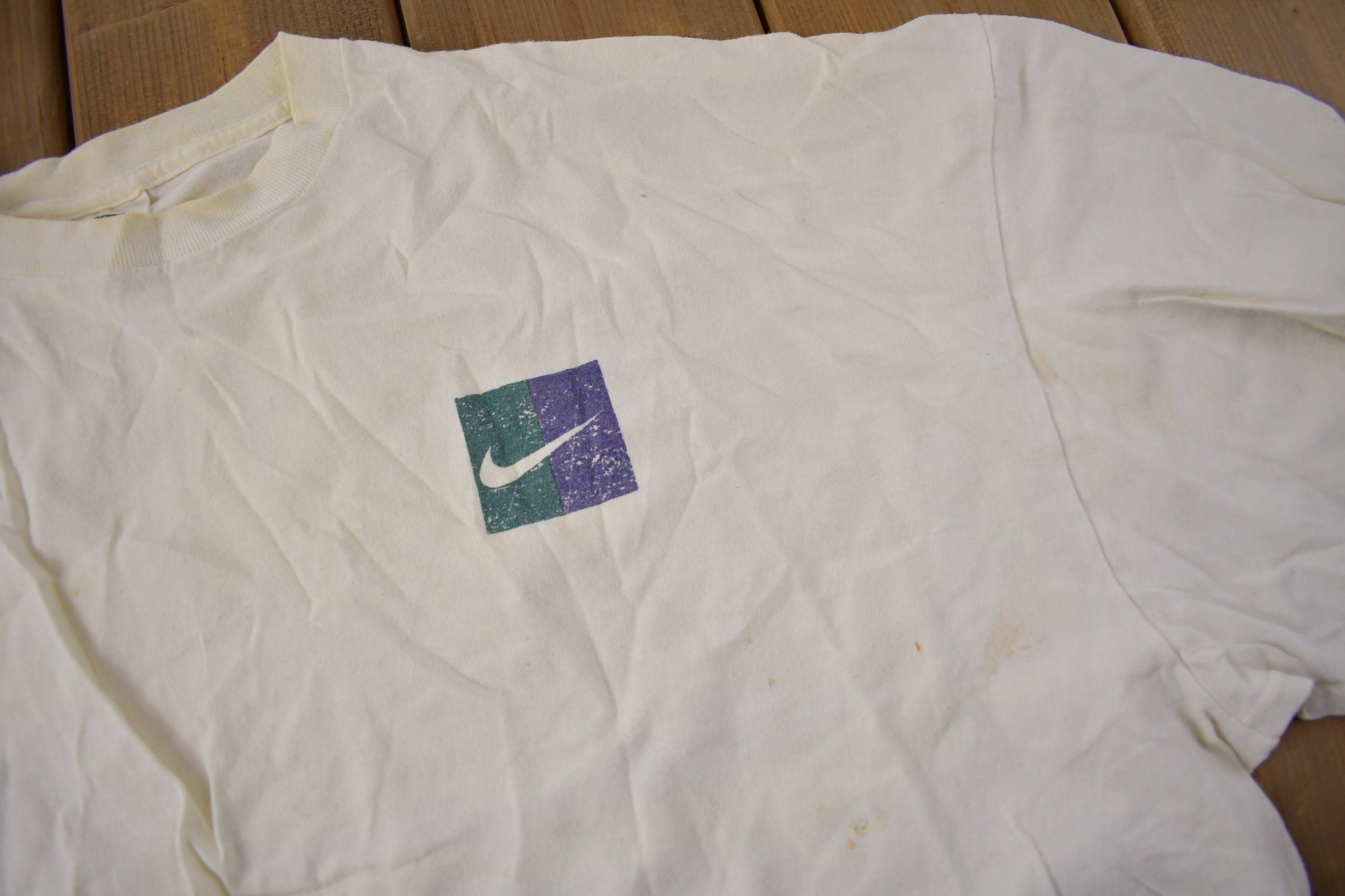 Vintage 1990s Nike Just Do It Graphic Cropped T Shirt