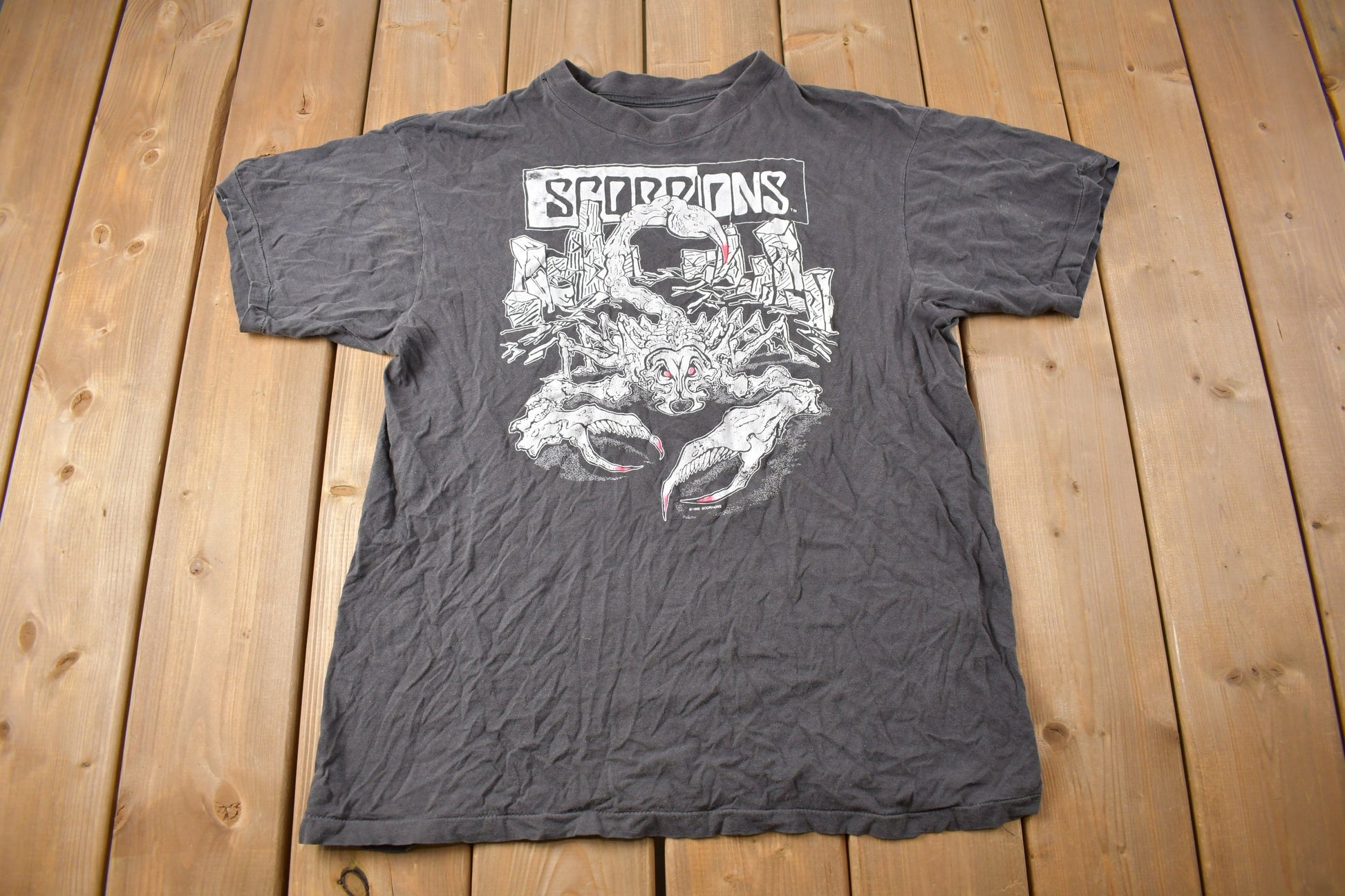 Vintage 1990 Scorpions Tease Me Please Me Tour T-shirt