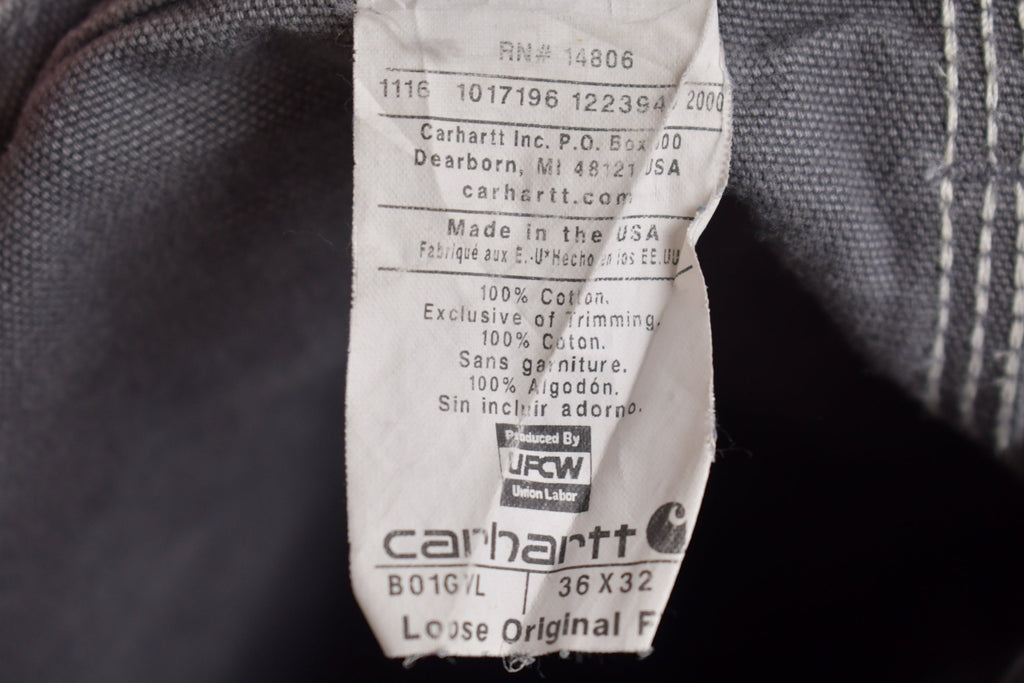Vintage 1980s Carhartt Double Knee Work Pants Size 36 x 32