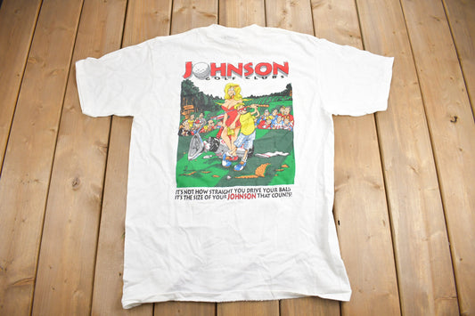 Vintage 1994 Big Johnson Golf Theme T-Shirt / Funny Golf Tee / Sportswear / Single Stitch / Oneita