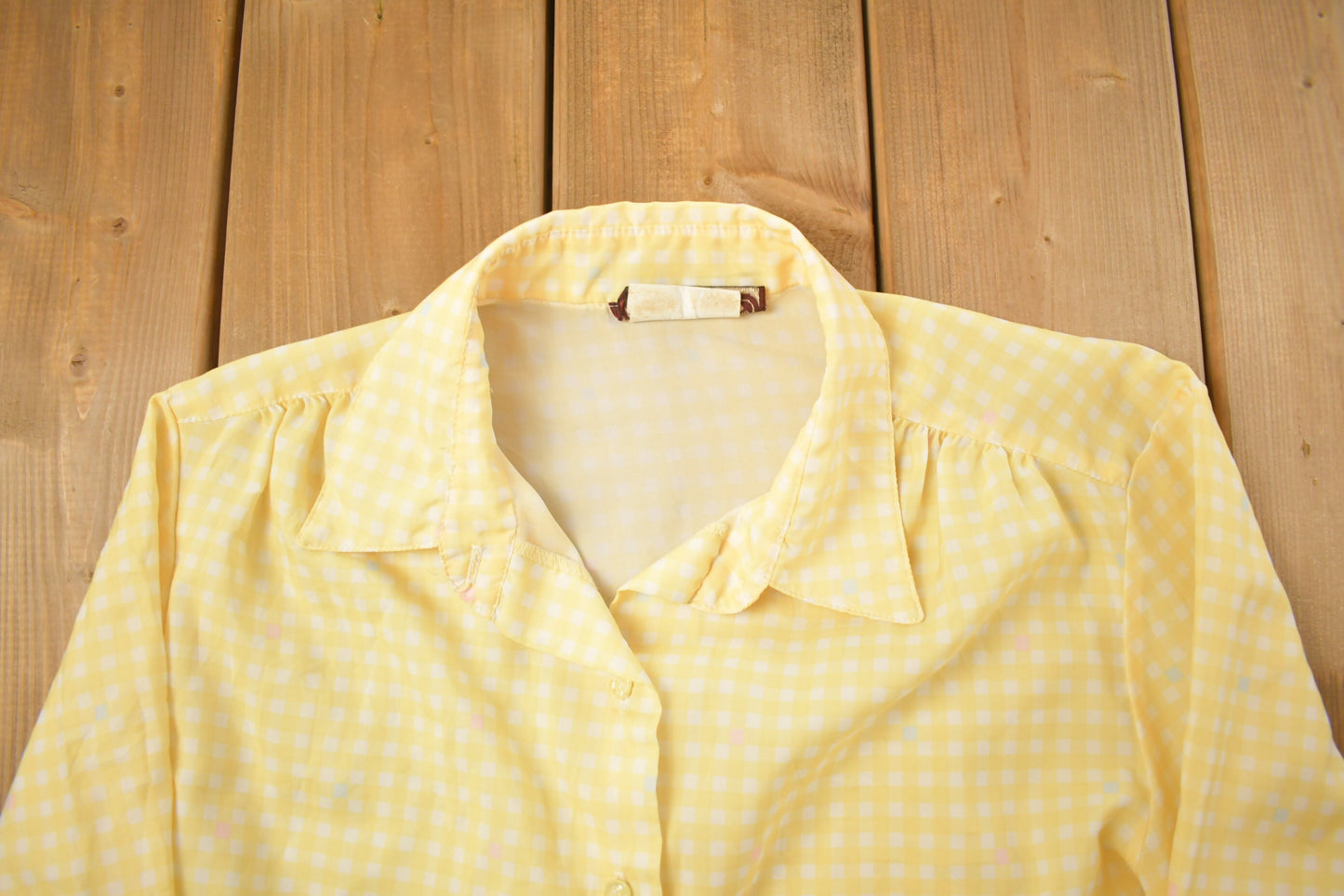 Vintage 1990s Smith & Jones Checkered Button Up Shirt / 1990s Button Up / Vintage Flannel / Basic Button Up / All Over Print