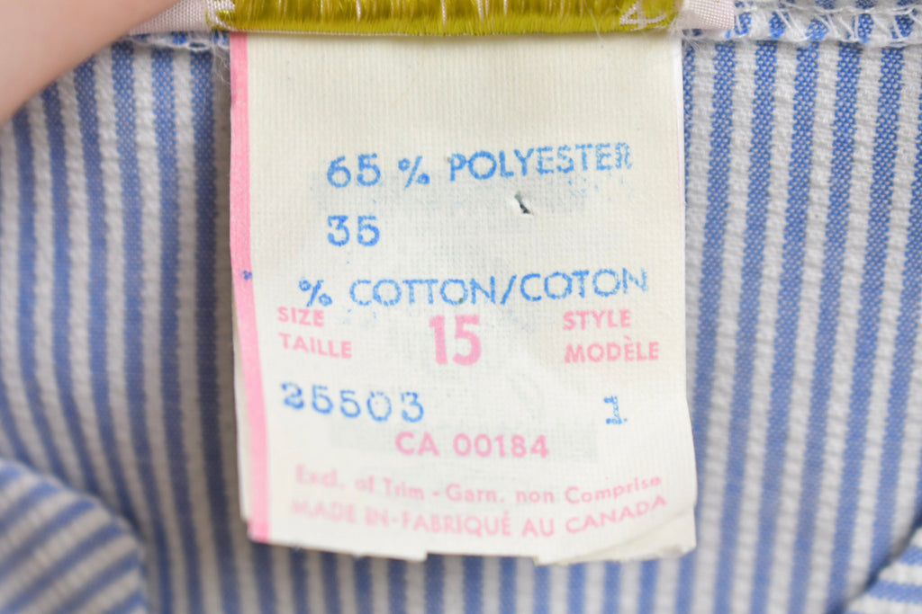 Vintage 1960s Searsucker Dress