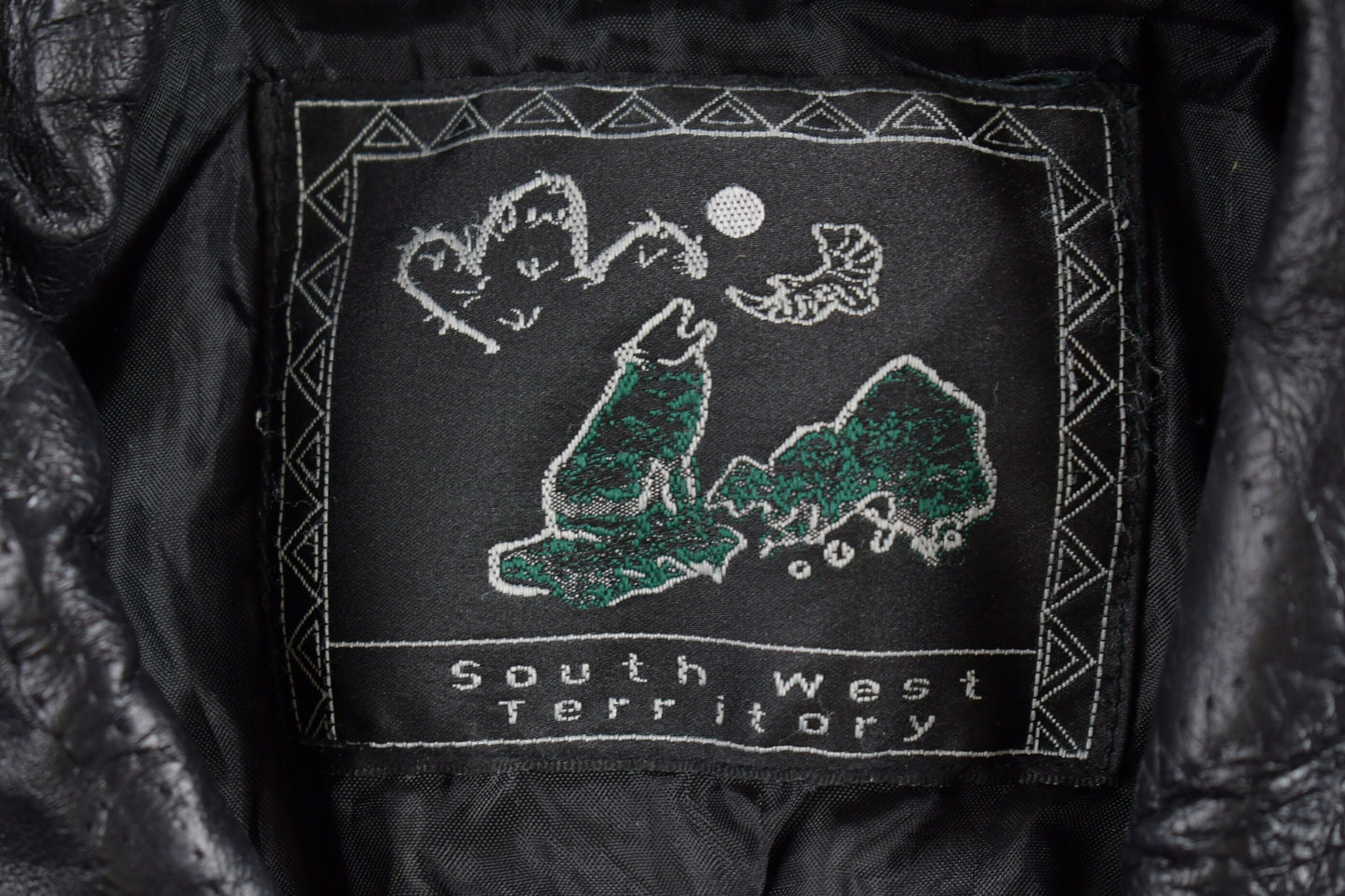 Vintage 1990s Leather Jacket / South West Territory / Streetwear / Made In USA /