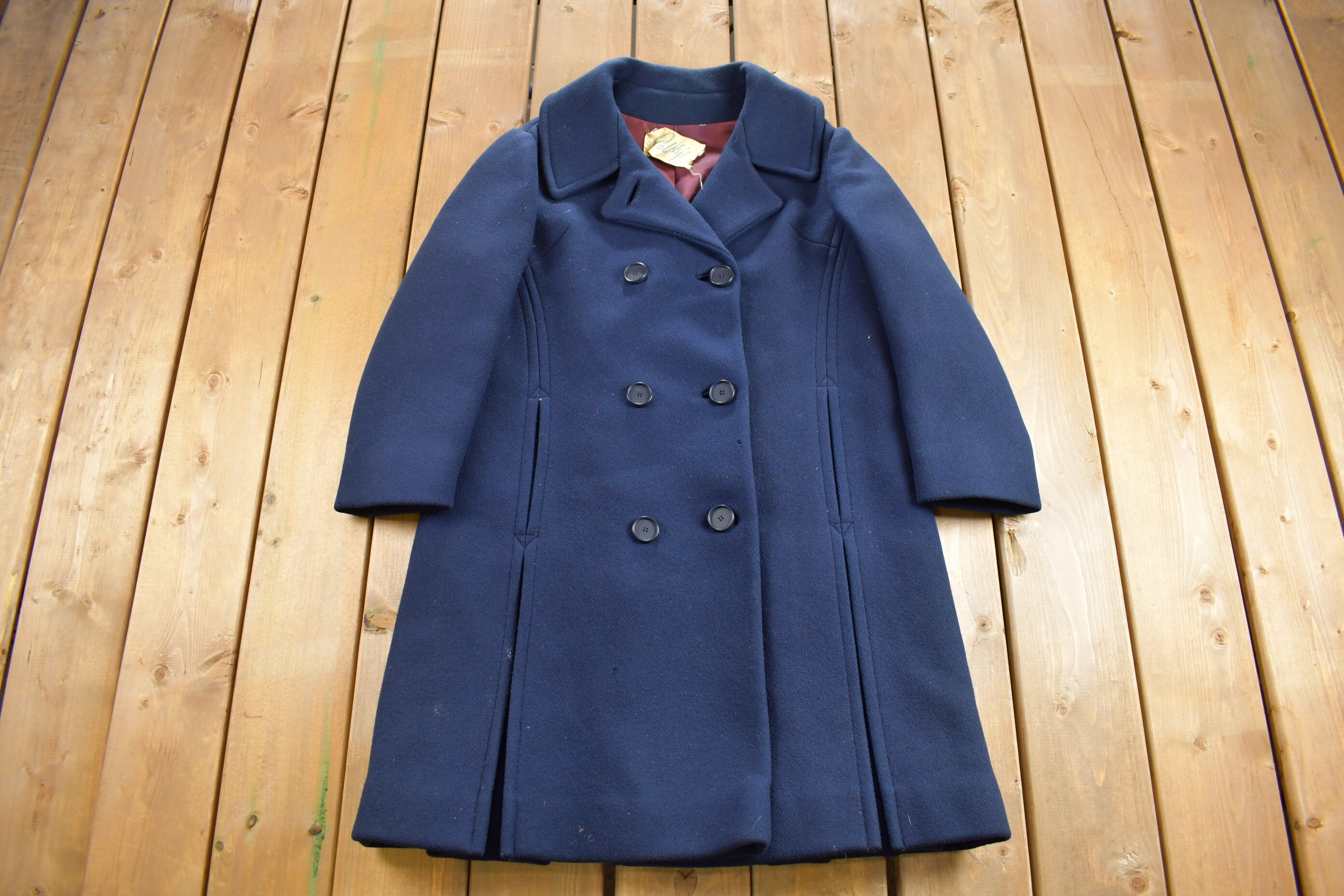 Vintage 1960s Polskys Full Length Wool Coat