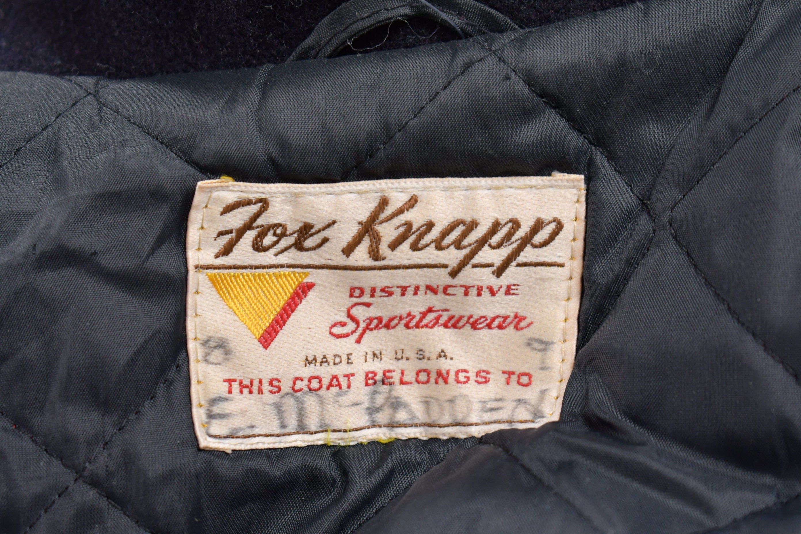 Vintage 1950s USN Naval Wool Double Breasted Jacket