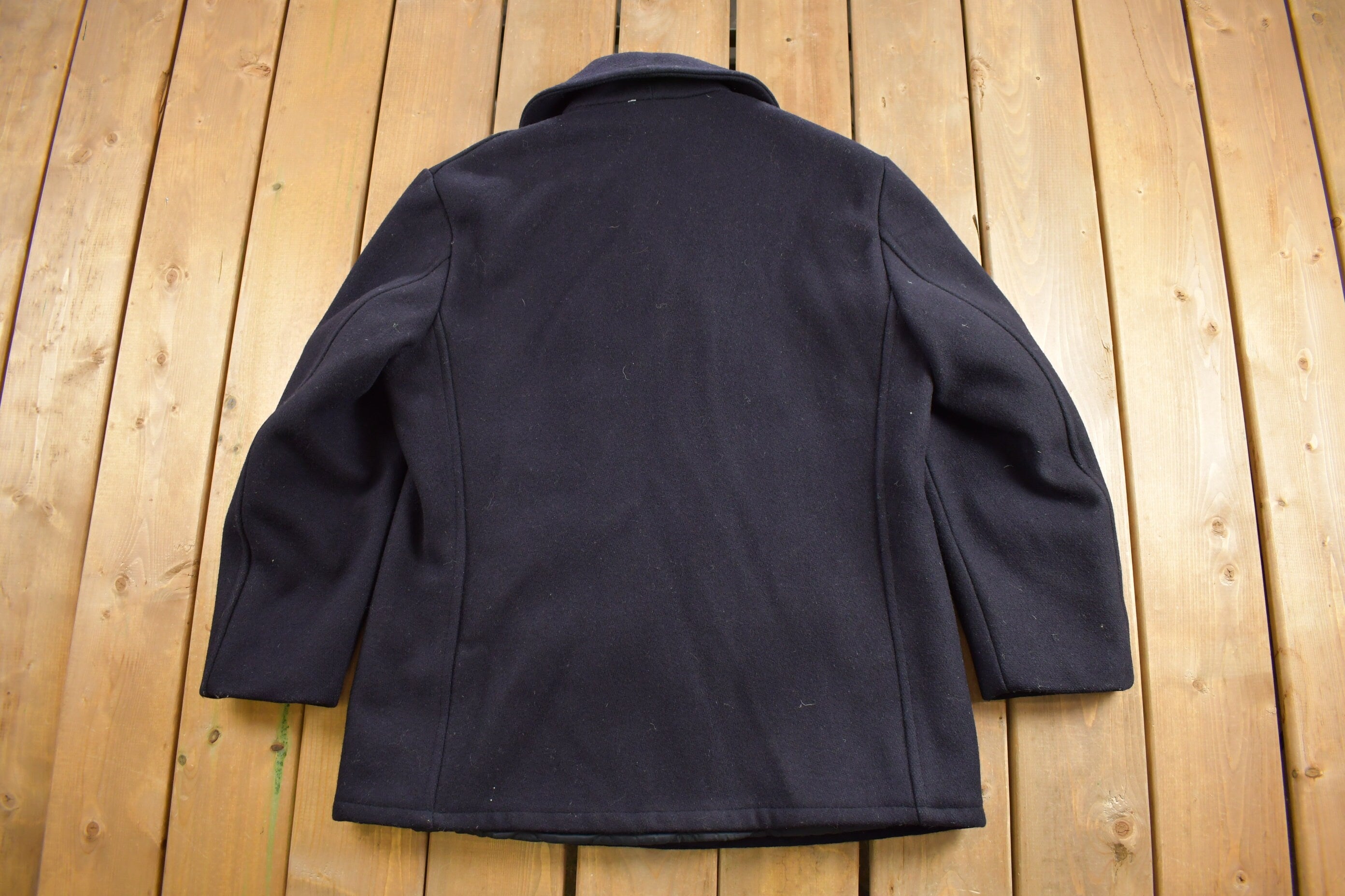 Vintage 1950s USN Naval Wool Double Breasted Jacket