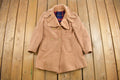 Vintage 1950s Blanket Lined Wool Full Length Coat
