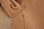 Vintage 1950s Blanket Lined Wool Full Length Coat