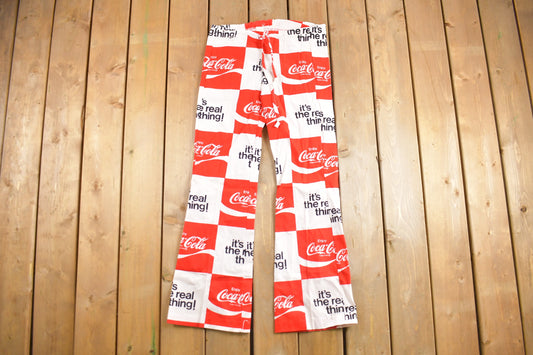 Deadstock Vintage 1970s Coca Cola Flared Trousers Size 36 x 29.5