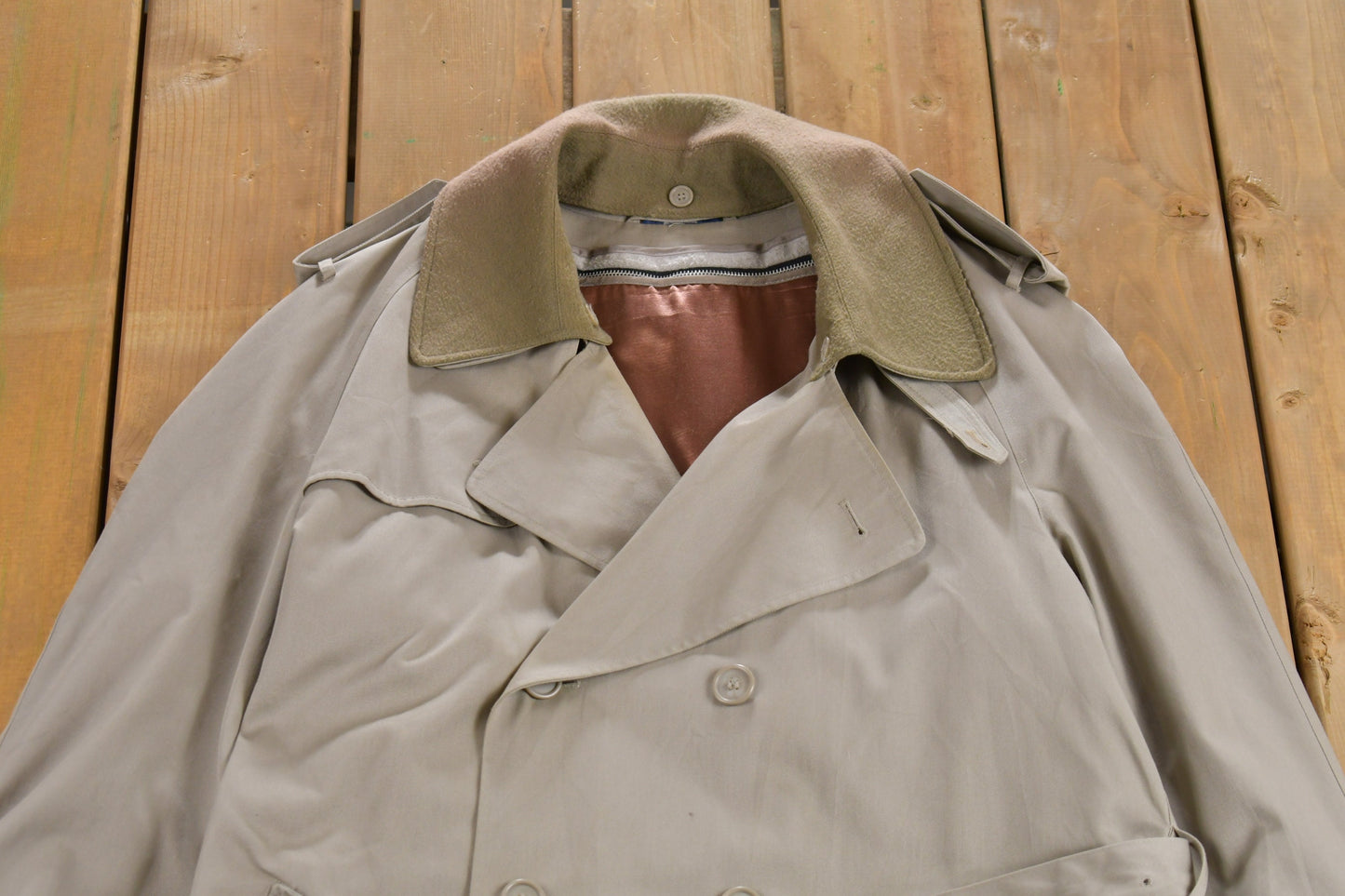 Vintage 1980s STafford Full Length Trench Coat / 80s trench coat / 80s Rain Coat / Streetwear / Athleisure / Rain Jacket / Outdoor