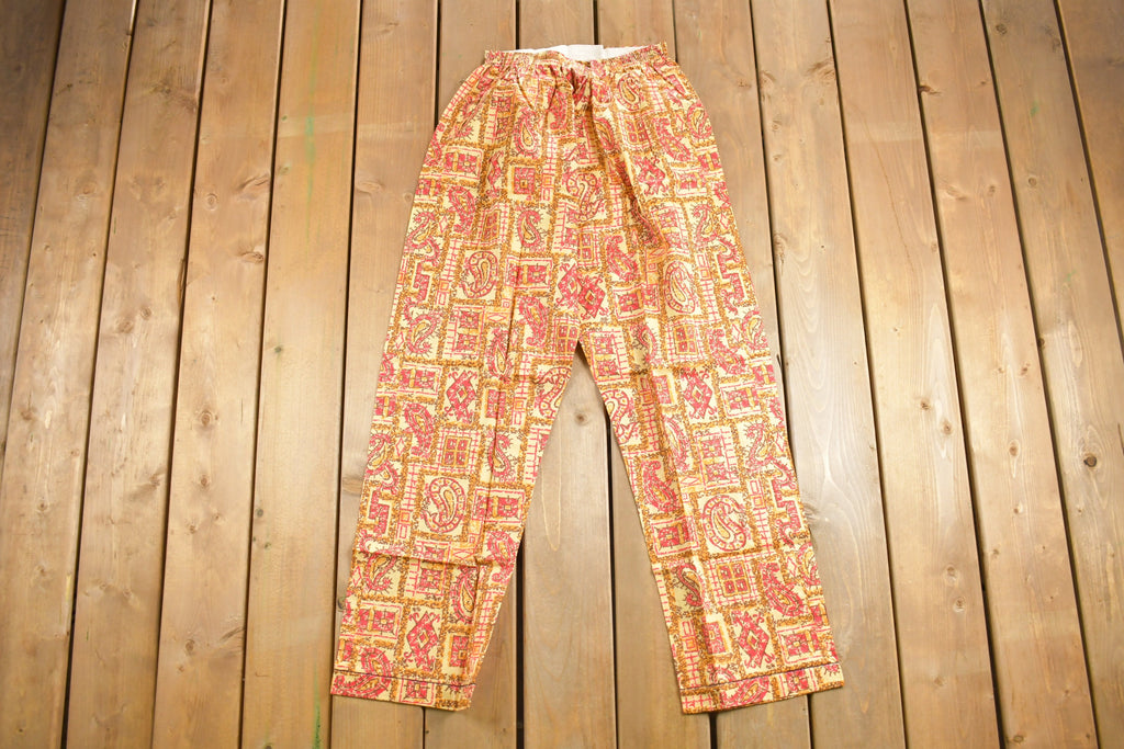 Vintage 1960s Champion Paisley Pyjama Set