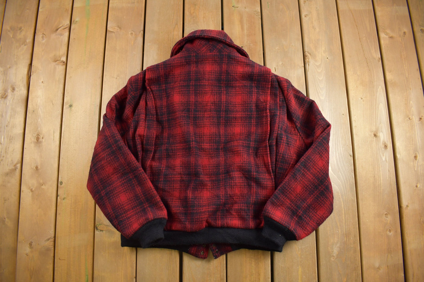 Vintage 1980s Woolrich Buffalo Plaid Wool Hunting Jacket / Woolrich Woolen Mills / Buffalo Plaid Jacket / 1980s Jacket / 80s Clothing