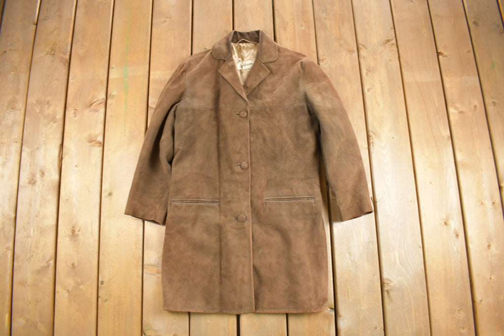 Vintage 1970s Eglseder Suede Leather Full Length Jacket