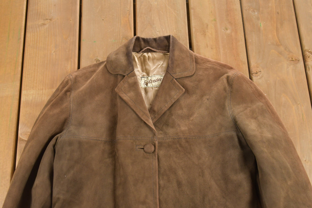 Vintage 1970s Eglseder Suede Leather Full Length Jacket
