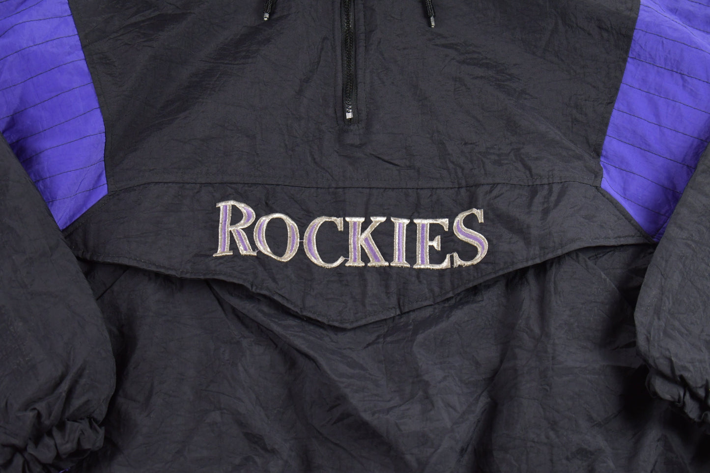 Vintage 1990s Colorado Rockies MLB Starter Jacket / Half Zip / Baseball / Sportswear / 90s / Quarter Zip / Embroidered / 90s MLB Gift