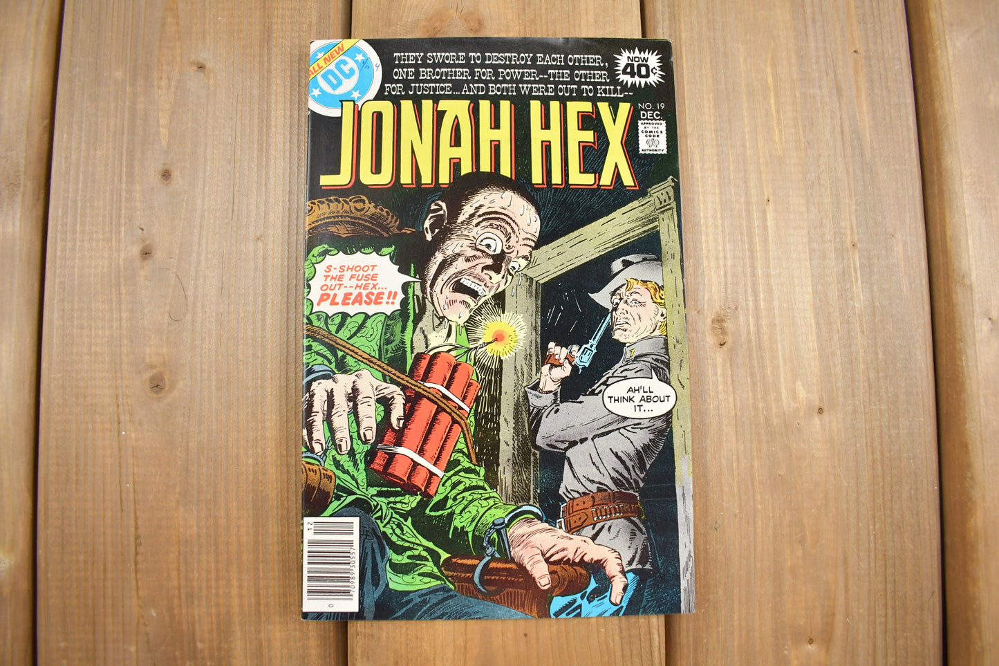 Vintage 1978 Jonah Hex Comic Book / Vol. 2 No. 19 / DC Comics / Vintage Comic Books