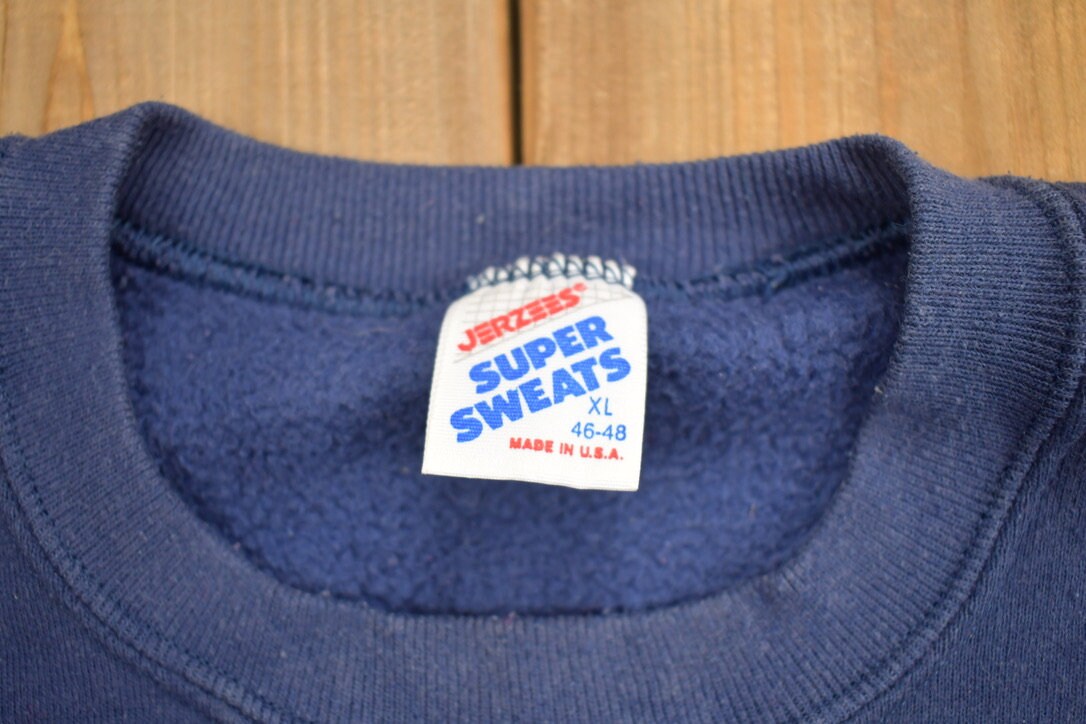 Vintage 1990s Richmond Times Crewneck Sweatshirt / 90s Crewneck / Made In USA / Streetwear / Vintage Newspaper / Essentials