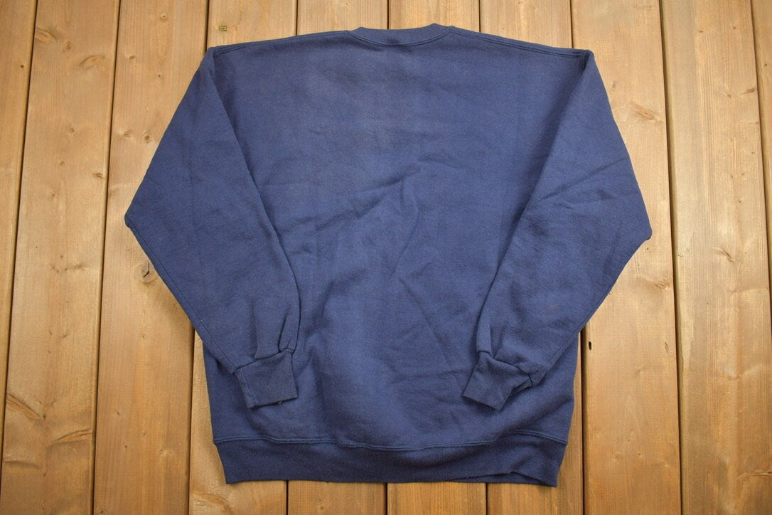 Vintage 1990s Richmond Times Crewneck Sweatshirt / 90s Crewneck / Made In USA / Streetwear / Vintage Newspaper / Essentials