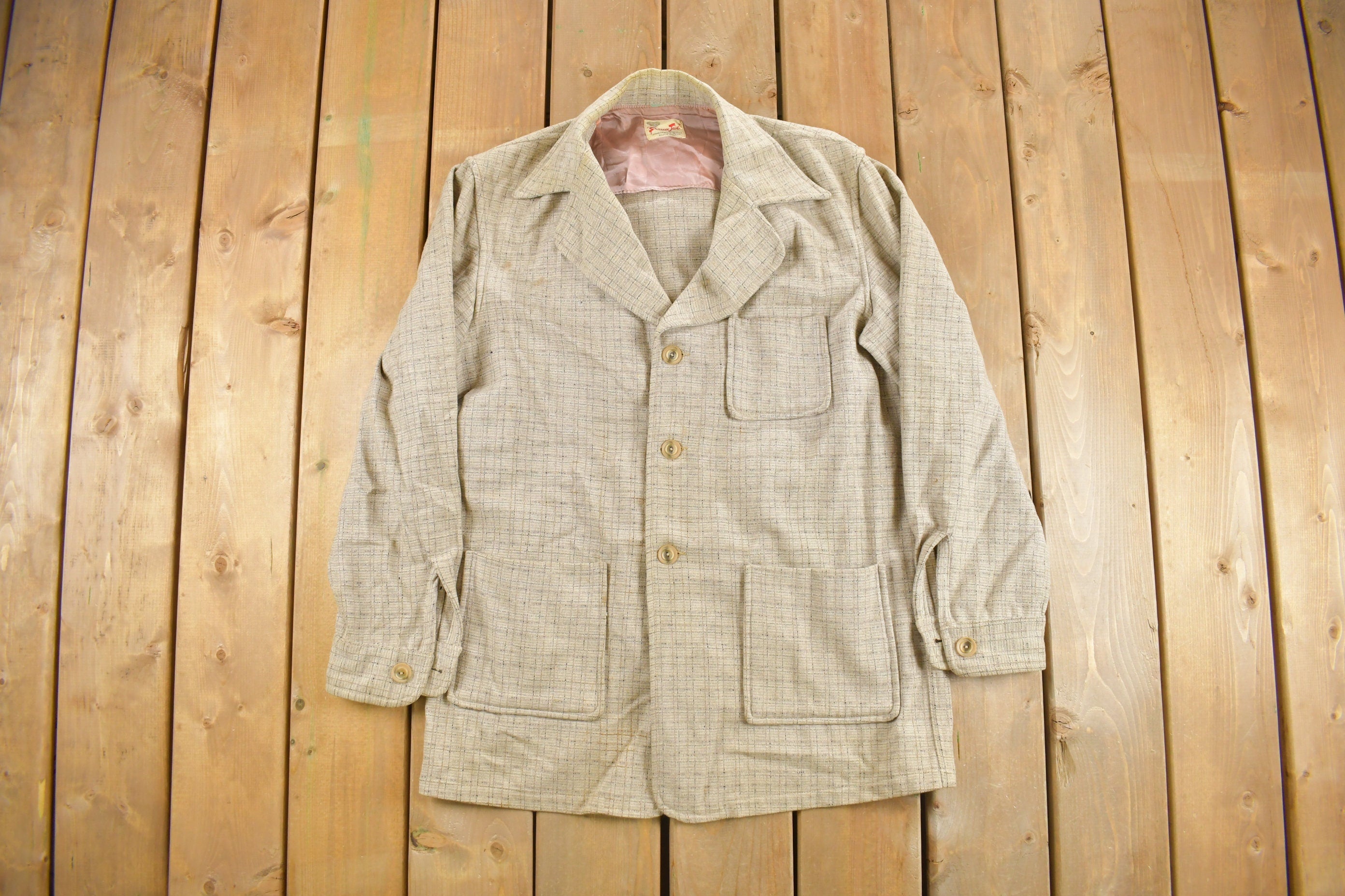 Vintage 1960s Frisco Jac 100% Wool Double Breasted Jacket