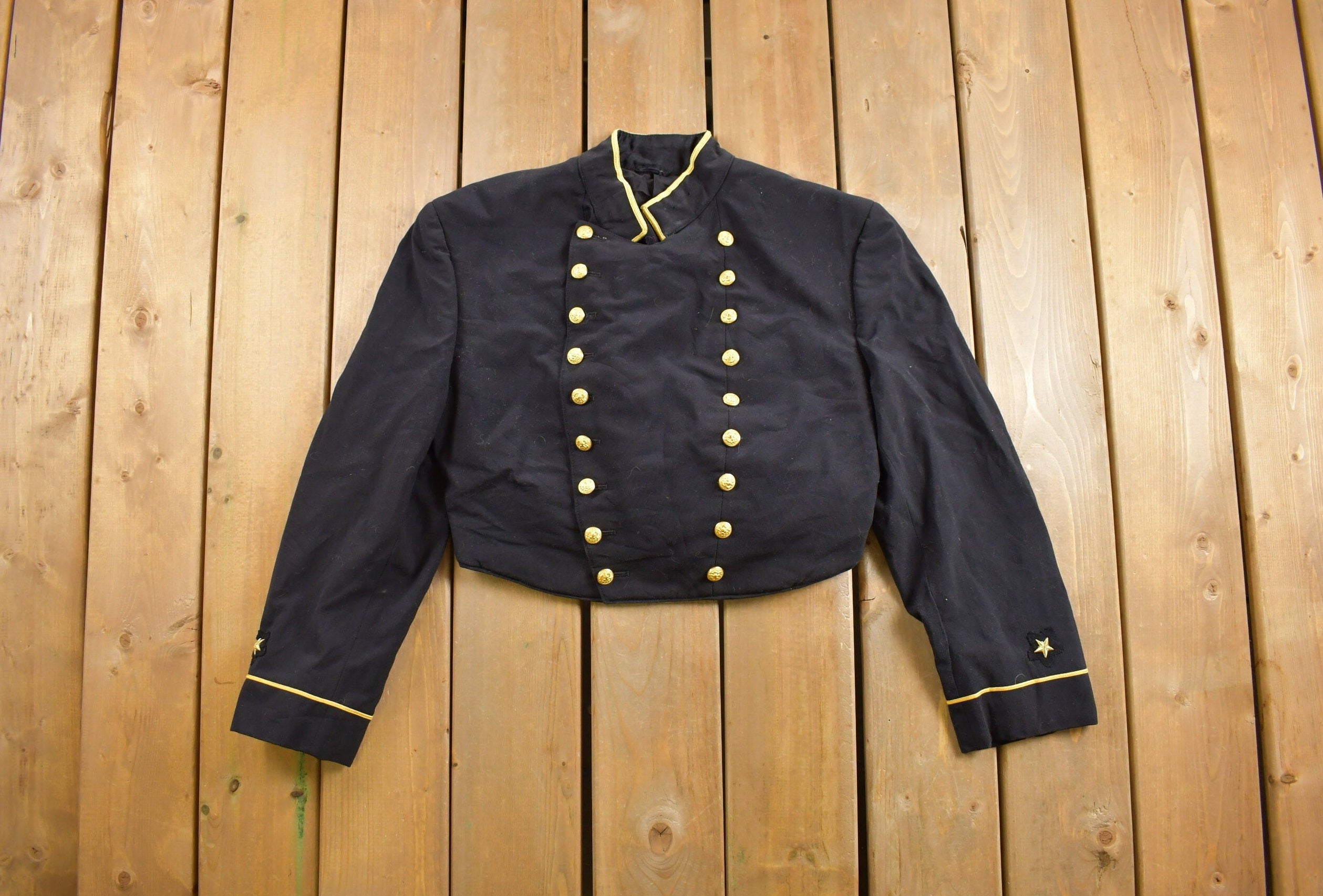 Vintage 1960s Naval Academy Wool Jacket Button Up Jacket