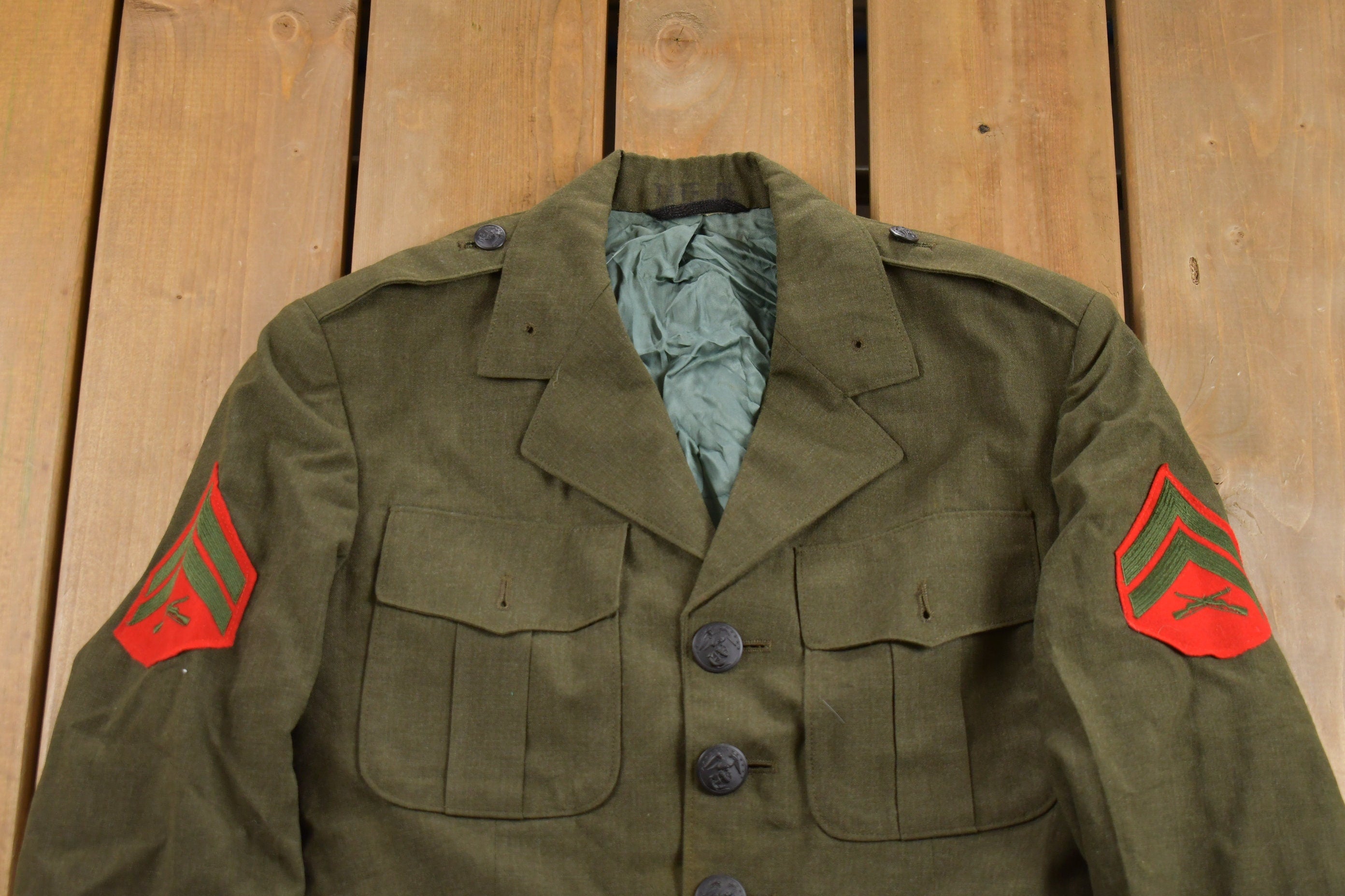 Vintage 1968 US Marine Corps Military Jacket
