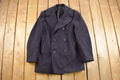Vintage 1950s USN Naval Wool Double Breasted Jacket
