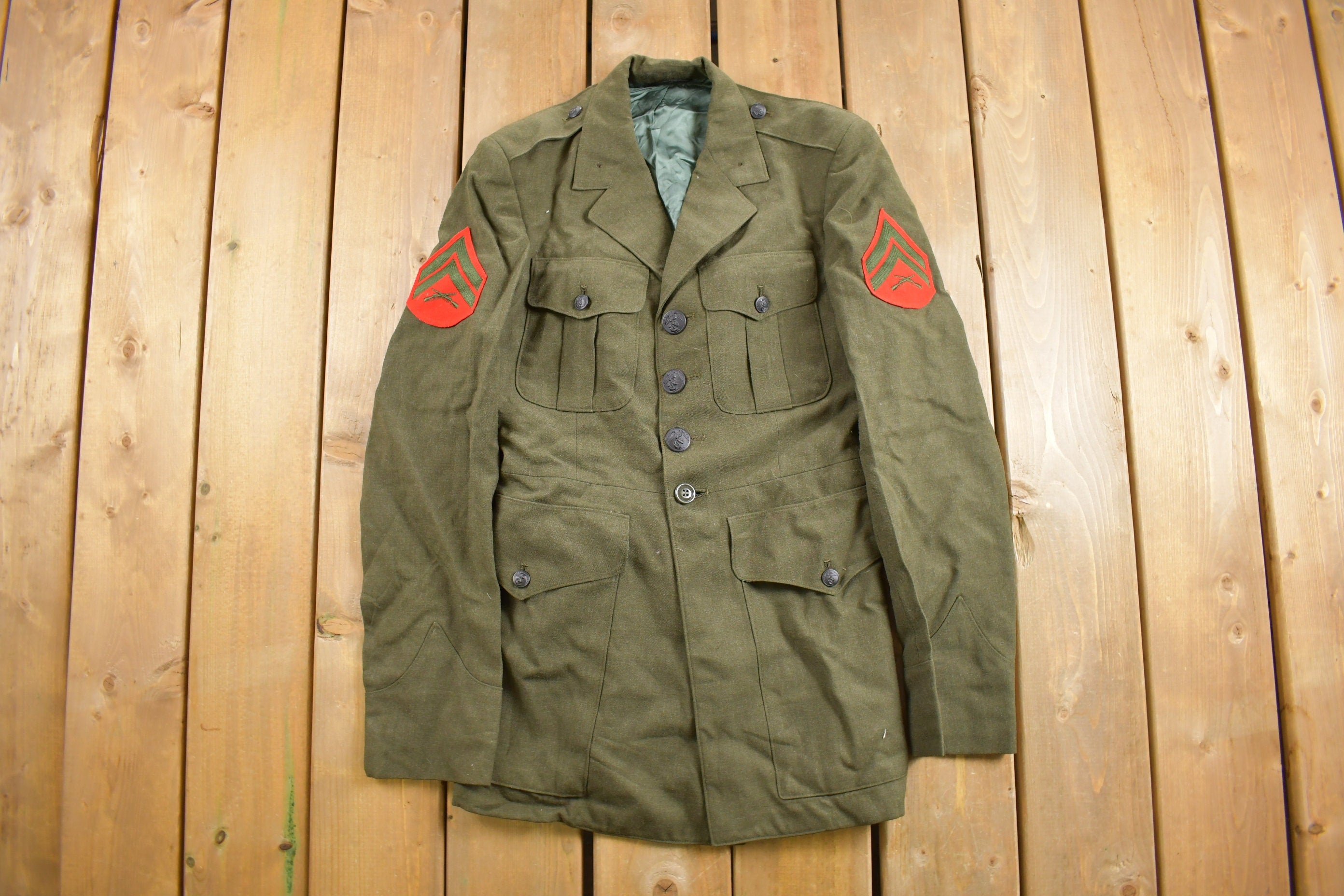 Vintage 1968 US Marine Corps Military Jacket
