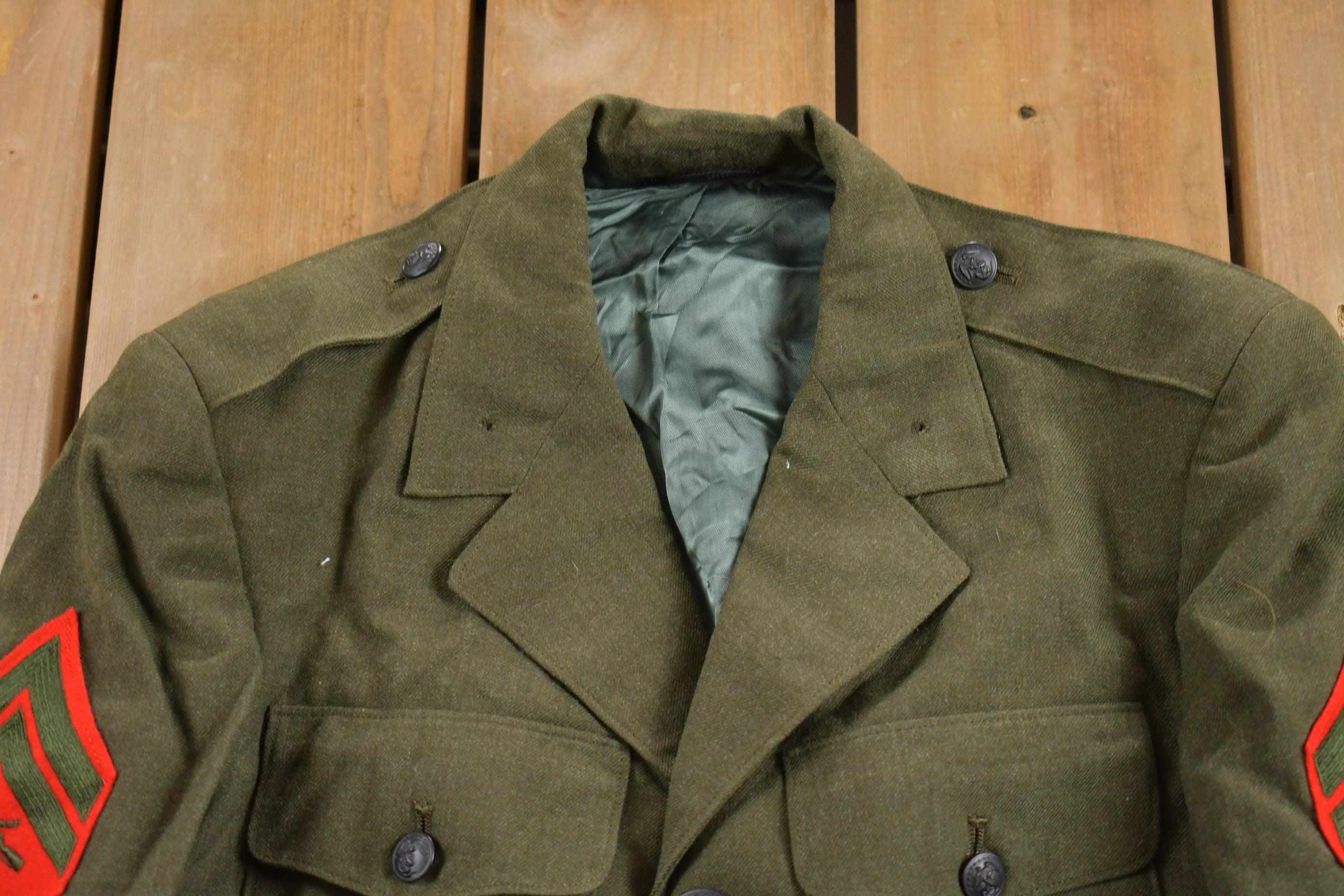 Vintage 1968 US Marine Corps Military Jacket