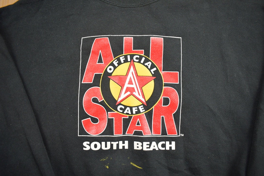 Vintage 1990s South Beach All Star Cafe Crewneck Sweatshirt