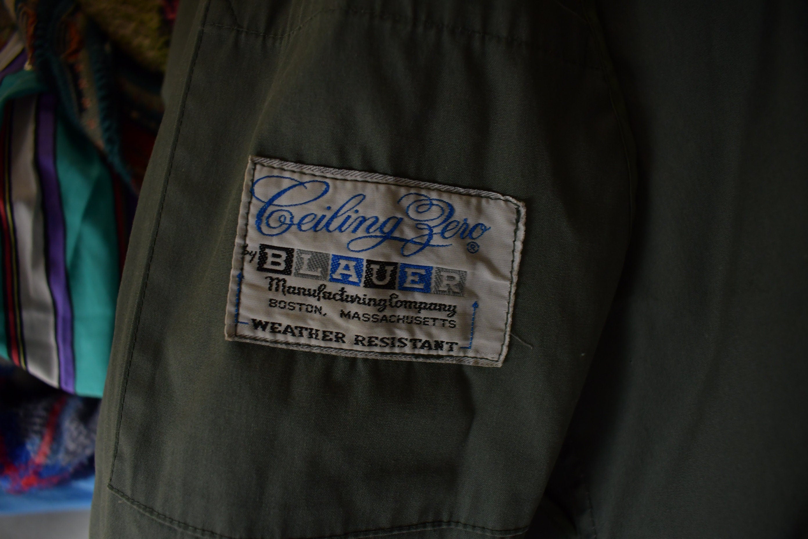 Vintage 1960s AG-274 Military Green Water Repellent Jacket