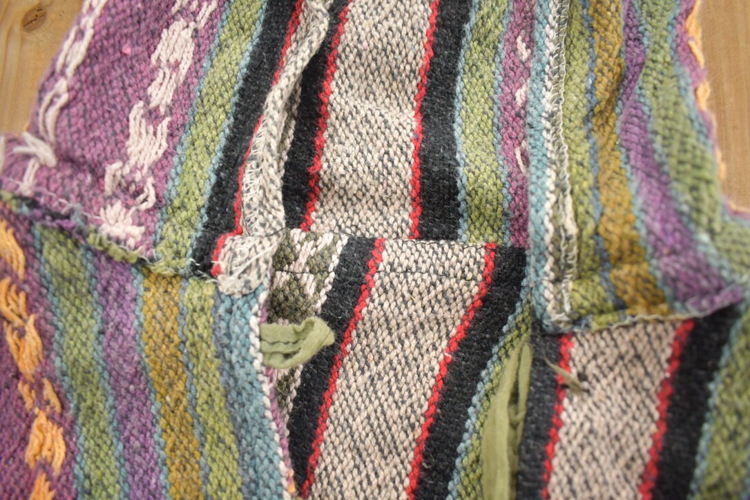 Vintage 1990s Mexican Blanket Hoodie