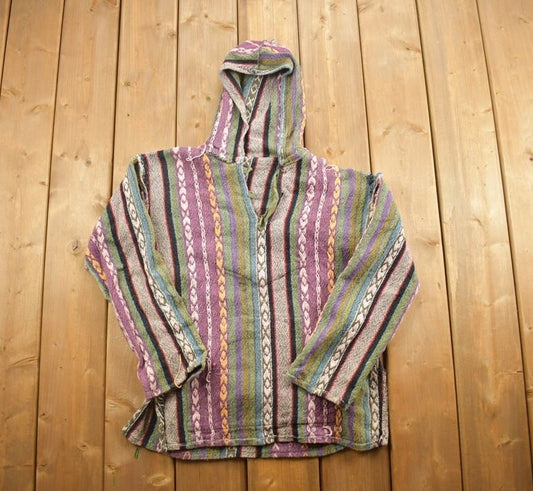 Vintage 1990s Mexican Blanket Hoodie