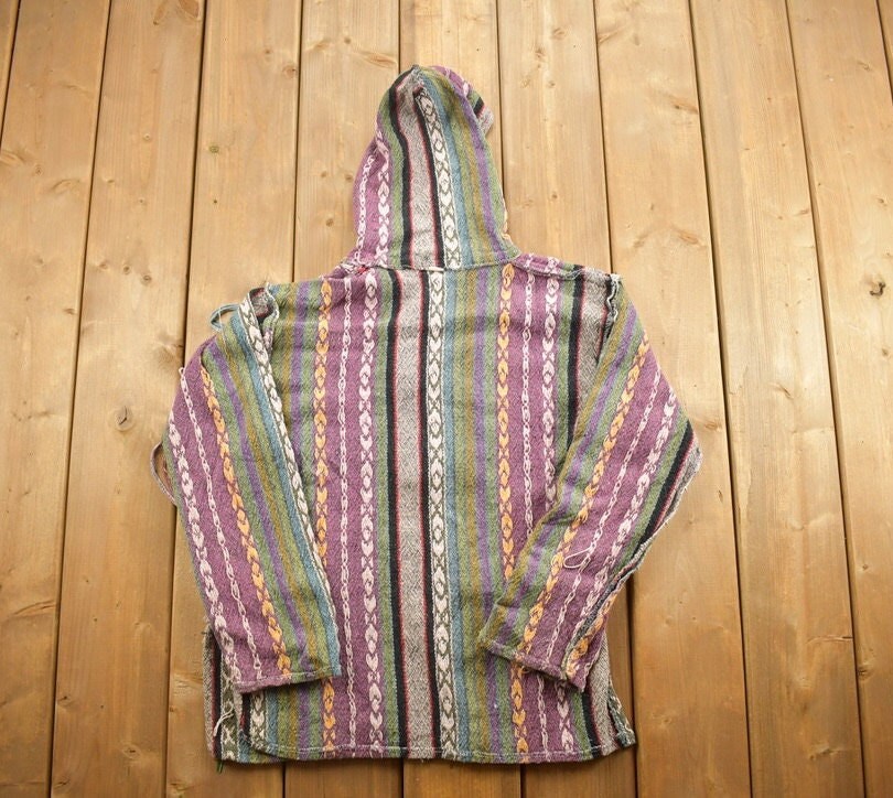 Vintage 1990s Mexican Blanket Hoodie