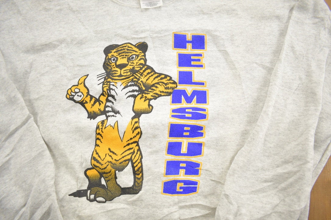 Vintage 1990s Helmsburg Tigers Crewneck Sweatshirt