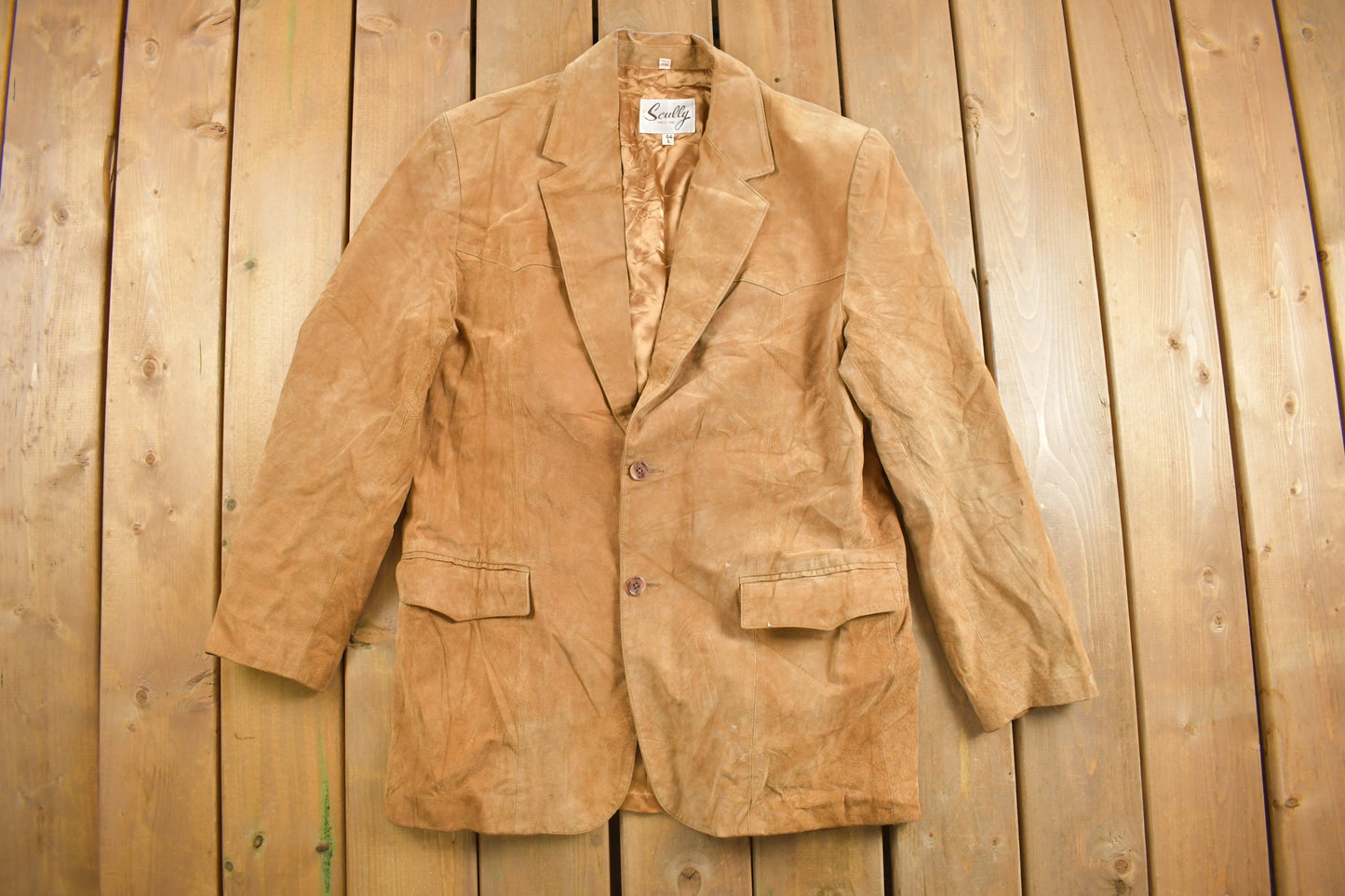 Vintage 1990s Scully Suede Leather Blazer