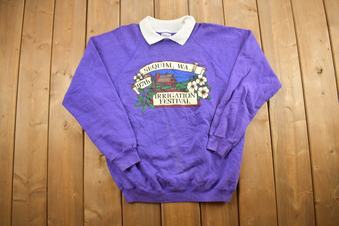 Vintage 1990s 97th Irrigation Festival Collard Sweatshirt