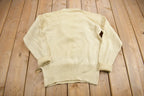 Vintage 1950s 100% Wool Collegiate Varsity Style Knit Sweater "LV" True Vintage Made In USA